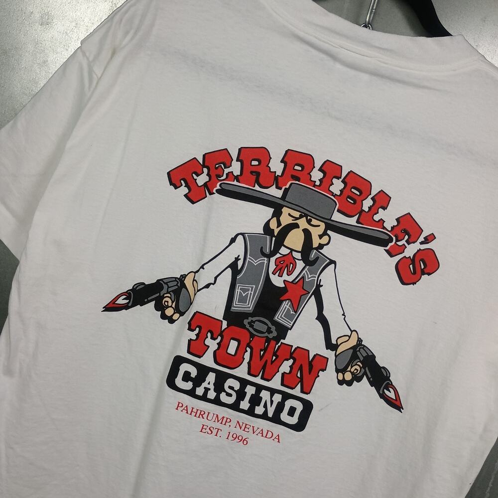 Terribles Town Casino Vintage Y2K 2000s Country Western Shirt Nevada XL Graphic